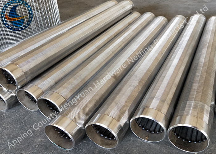 Full Welding Johnson Vee Wire Screen Round Shape Pipes Support Rod
