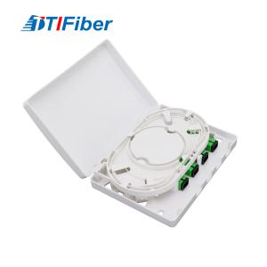 Quality SC 4 Port FTTH Mini Fiber Optic Terminal Box Indoor Wall Mount wholesale
