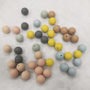 Quality Soft Baby BPA Free Silicone Teething Beads Safe BPA Free Loose Bulk Teething Beads wholesale