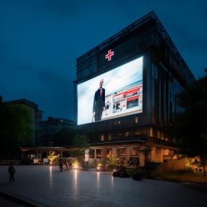 Quality Curved P4.81 Outdoor LED Advertising Screen Immersive Design wholesale