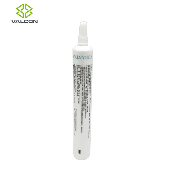 15 ML White Tube Packaging Needle Head Cap Diameter 19 MM Glossy Coating