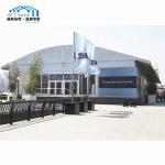25m Clear Span Arcum Tent Cover Glass Windows VIP Cassette Flooring