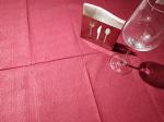 137cm*274cm Square Disposable Paper Tablecloth Red 3ply Thickened