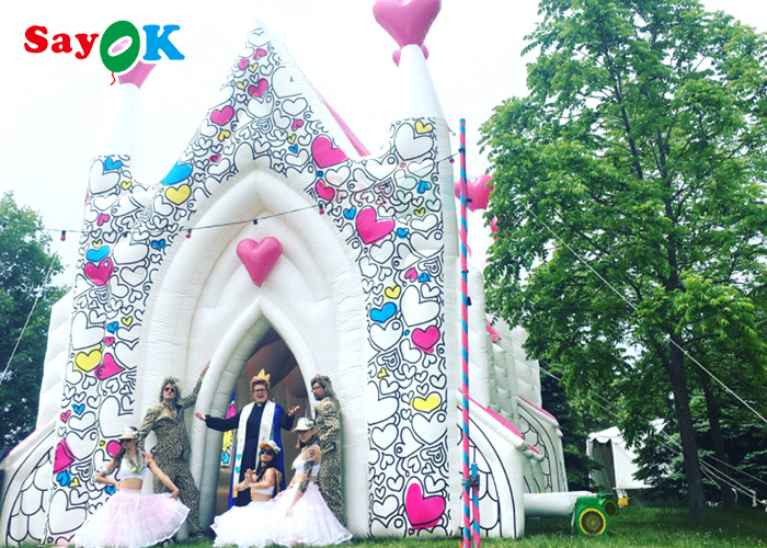 Inflatable House Tent Custom PVC Inflatable Dome Tent Quick Install Church House Tent