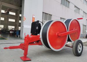 Quality 5km/H 40KN 1500mm Wheel Hydraulic Cable Tensioner Stringing Machine wholesale