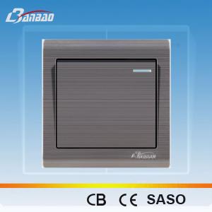 Quality LK6001 1gang 1way brush panel switch wholesale