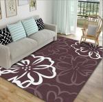 Flower And Plant Printed Simple Living Room Floor Carpet Special Style