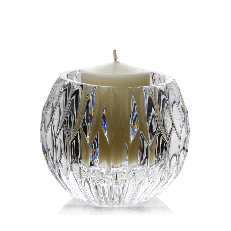 Tea Light Ball Candle Holder Lead Free Crystal Glass Creative Party Celebration Decoration