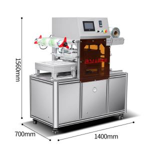 Quality Two Way Transmission Gas Flush Food Thali Packing Machine With Without Vacuum 3000W wholesale