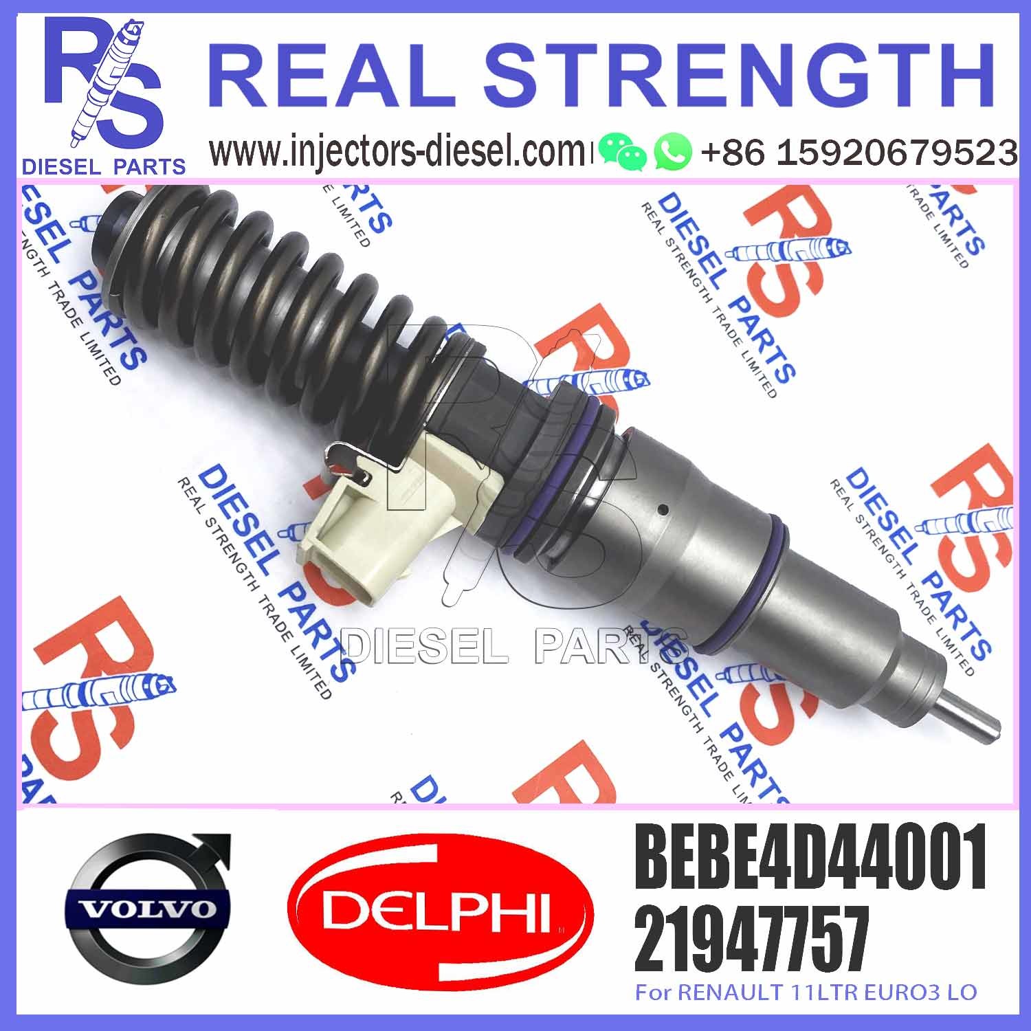 High Quality Diesel Fuel Injector 21947757 7421947757 BEBE4D44001 For RENAULT 11LTR EURO3 LO