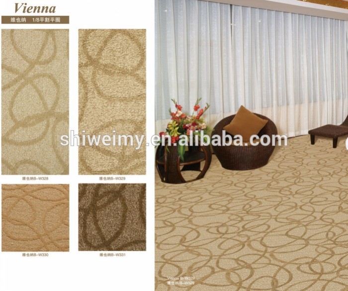 Fashion design material hotel room carpet, PP Lobby Carpet