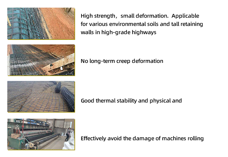 Traditional Design Road Construction Composite Geogrids for Anti-Corrosion and Highway