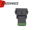 12 Pin Black Waterproof Automotive Electrical Connectors Male Housing