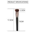 OEM Single Black Gradient Blush Brush ISO9001 For Face