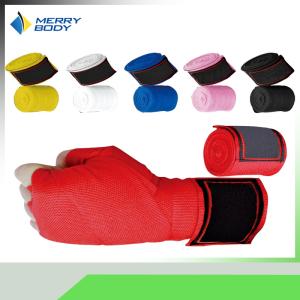 Quality Elastic Cotton Boxing Hand Wraps Red Professional Protection Boxing Wrist Wraps wholesale