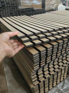 Quality Wood Slats Akupanel Acoustic Slat Wood Wall Panels For Sound Absorbing wholesale