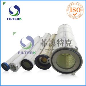 Quality Three Lugs Industry Pleated Filter Cartridge For 9.4 M2 Filtering Area wholesale