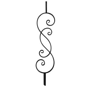 Quality Forged Wrought Iron Railing Parts Flower Components Anti rust wholesale