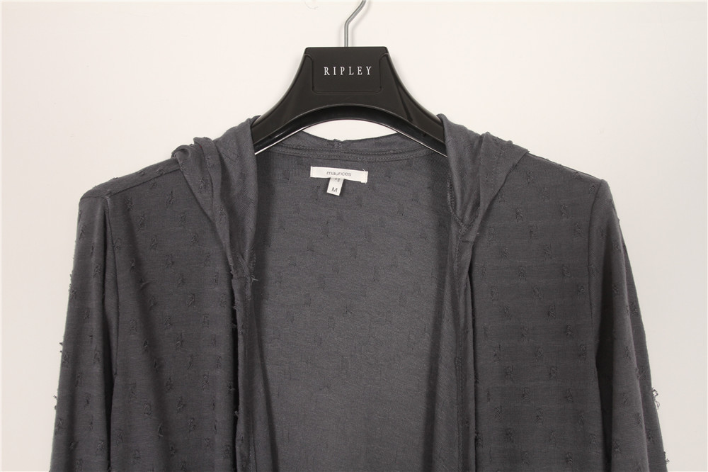 Fashion Spring Autumn 100% Cotton Women Knitted Hoodie