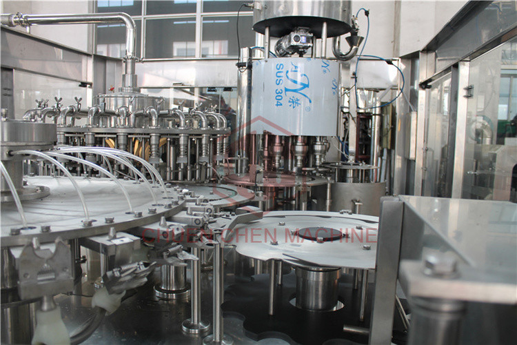 8000BPH Big Capacity Juice Bottling Machine Glass And Plastic Bottle Filling And Packing