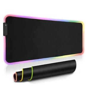 Quality Rubber Base LED Gaming RGB Mouse Pad With Waterproof Coating wholesale