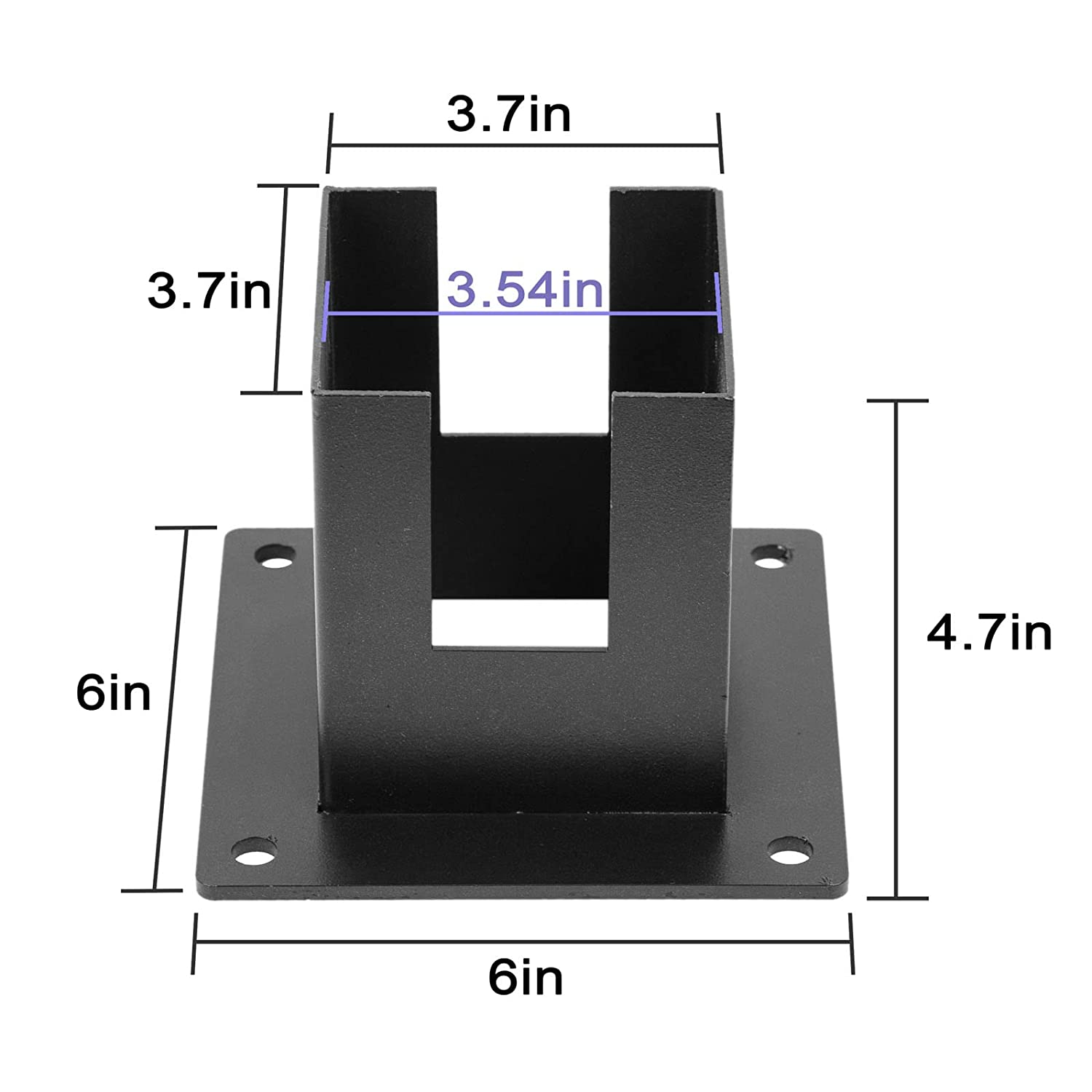 Easily Assembled Steel Pergola Kit Heavy-duty Corner Connector Brackets for Wood Stand