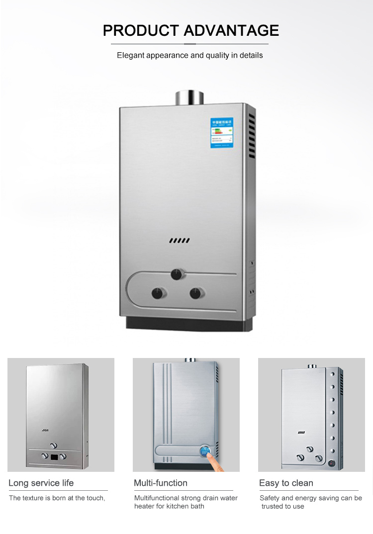 Commercial Smart Gas Water Heater Boiler 6L-20L 12000W
