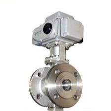 Quality Stainless Steel Electric Trunnion Ball Valve V Type For Corrosive Medium Regulation wholesale