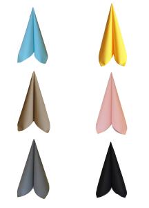 Quality Linen Feel 1layer Guest Luxury Paper Napkin Colorful 25*25cm Size wholesale