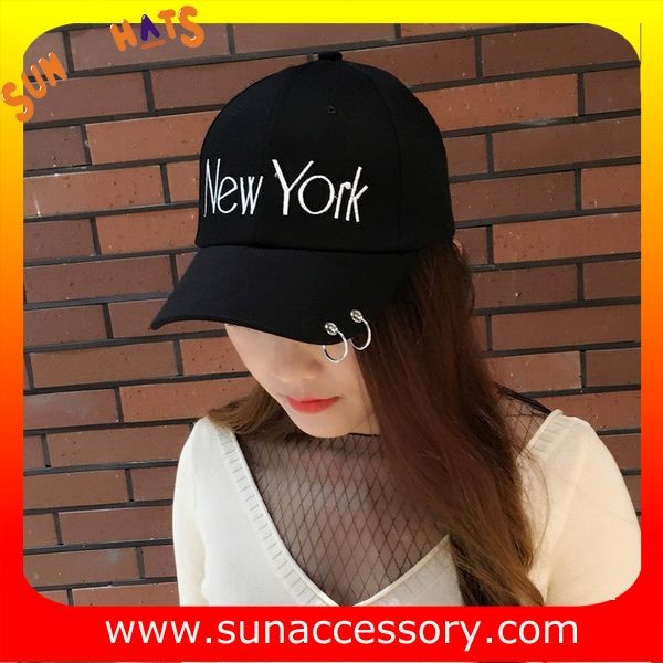 QF17041 trendy fashion girls baseball cap, OEM and ODM cap factory wholesale