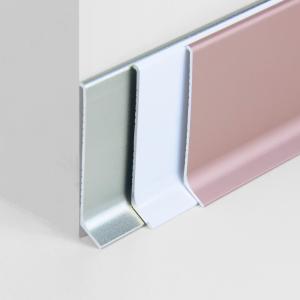 Quality Self Adhesive Aluminum Skirting Board Wall Protection Kitchen Cabinet Baseboard wholesale
