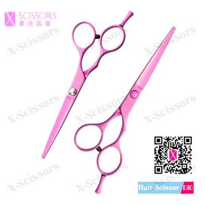 Quality Pink Titanium Coated SUS420J2 Stainless Steel Hair Cutting Scissor E3C wholesale