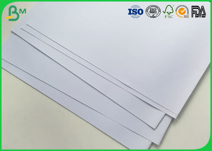 100% Virgin Pulp Glossy Coated Paper 53 Gsm / 55gsm For Magazine Instruction Manuals