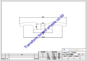 Quality TC200002 20 inch forged center disk blanks wholesale