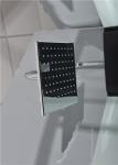 Circle Quadrant Shower Cabin with white acrylic tray and roof