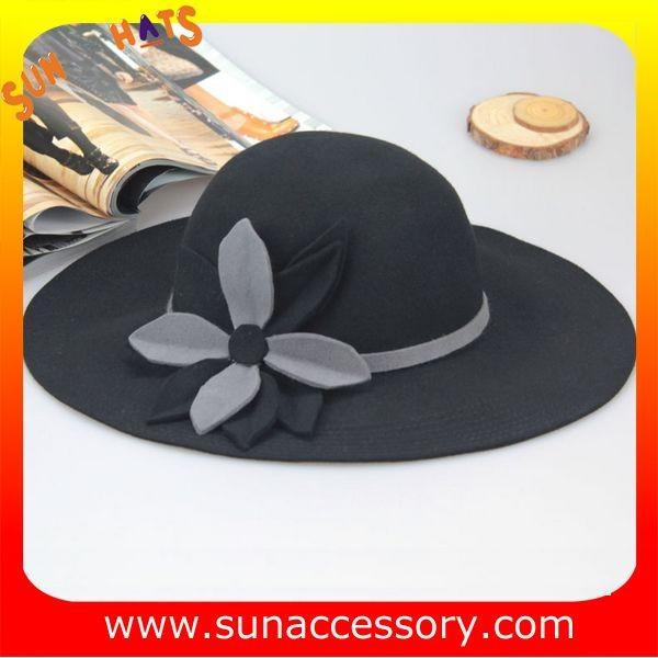 8300399 Sun Accessory customized winner fashion 100% Australia wool felt floppy