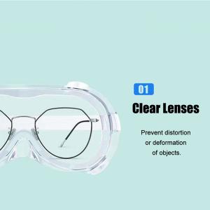 Quality Soft PVC Eye Protection Goggles Disposable Anti Virus / Splash Medical Usage wholesale