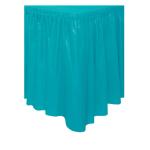 KINSHUN Plastic Table Skirt Rectangle Lime Green Color Party Table Skirt