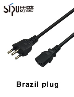 SGS 3 Prong AC Power Cord 220v UK Laptop Power Cord With Fuse