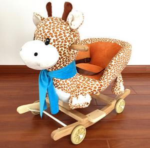 Quality Professional Cute Plush Giraffe Animal Baby Rocking Chair Customized Patterns wholesale
