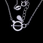 Elegant Design Little Mermaid Jewelry / 925 Silver Cubic Zircon Necklace