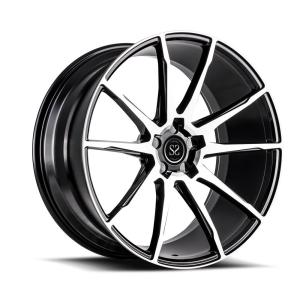 Quality 2 Piece Forged Super Sport Car Rims Matte Black Staggered 20 Inch wholesale