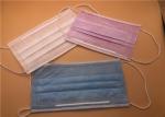 Non Woven Fabric 3 Ply Surgical Mask / Surgical Mouth Mask Non Poisonous