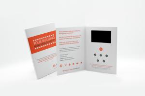 Quality USB Charging Invitation Video Card Hardcover / Soft Card Material wholesale