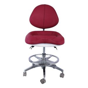 Quality Soft Leather Dentist Stool Unique Comfortable Seat Adjustable Height Dentist Chair With Wheels wholesale