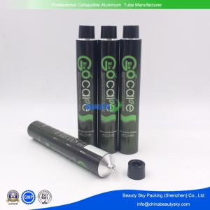 Quality 32*175MM 100ML Volume M11 screw Printed Aluminium Tubes for Hair Color cream with Black cover wholesale