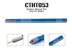 Quality Anti Slip Shading Eyebrow Manual Tattoo Pen Use #21 Round Blade 5 Colors wholesale