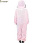 Hooded Breathable and Pink Beekeeping Protective Clothing With High Quality