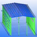 Customized Steel Structure Warehouse , Prefab Steel Buildings Construction