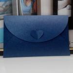 Multi-color optional heart buckle decoration pearl paper envelope for creative